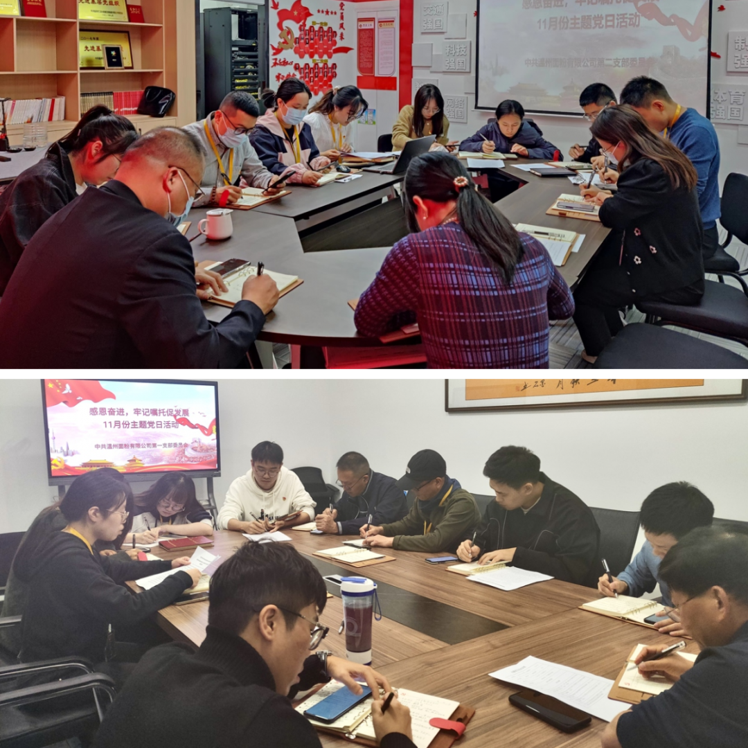 感恩奮進(jìn)，牢記囑托促發(fā)展丨面粉公司開展11月份主題黨日活動(dòng)